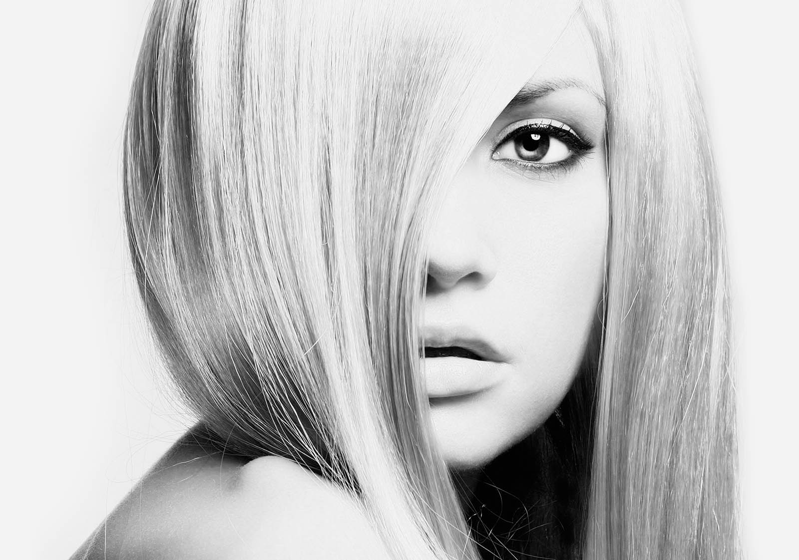 Photograph of a woman with beautiful hair